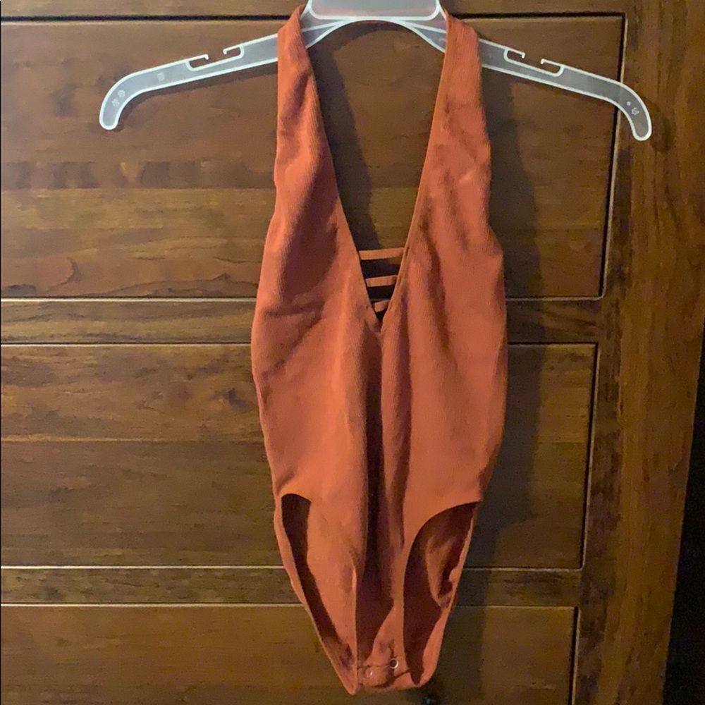 Halter Backless Bodysuit